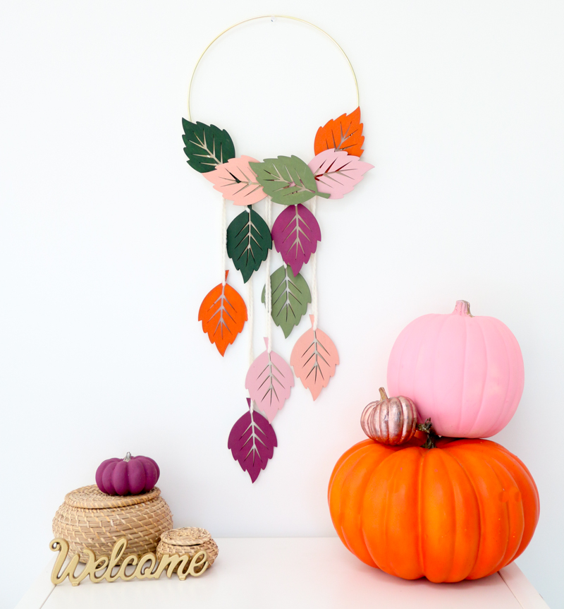 DIY Fall Leaf Wall Hanging