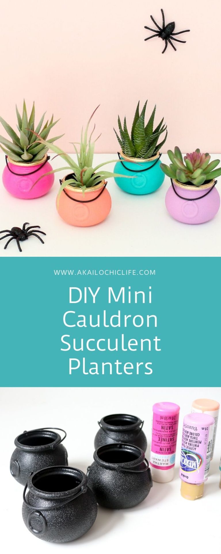 Diy Mini Cauldron Succulent Planters A Kailo Chic Life 4902