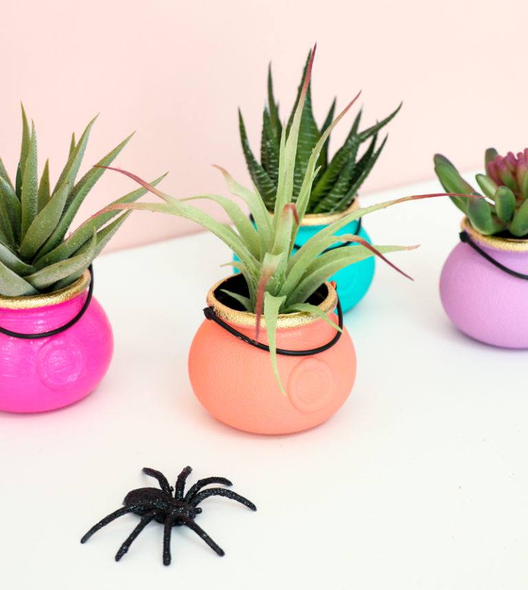 DIY Mini Cauldron Succulent Planters A Kailo Chic Life