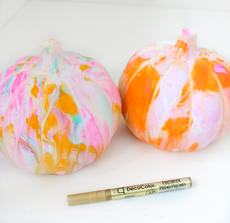 How to Marble Pumpkins