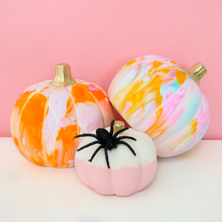 How to Marble Pumpkins - A Kailo Chic Life