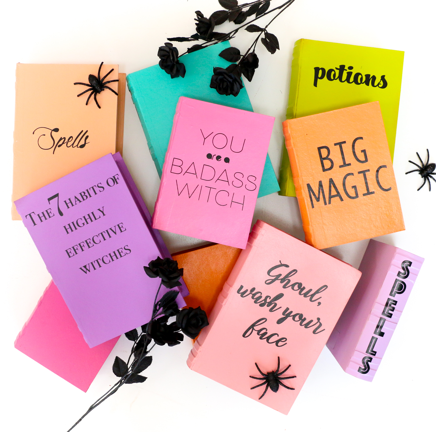 Pastel Halloween Decorations - Motivational Witch Books