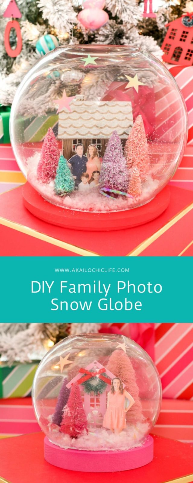 DIY Family Photo Snow Globe - A Kailo Chic Life