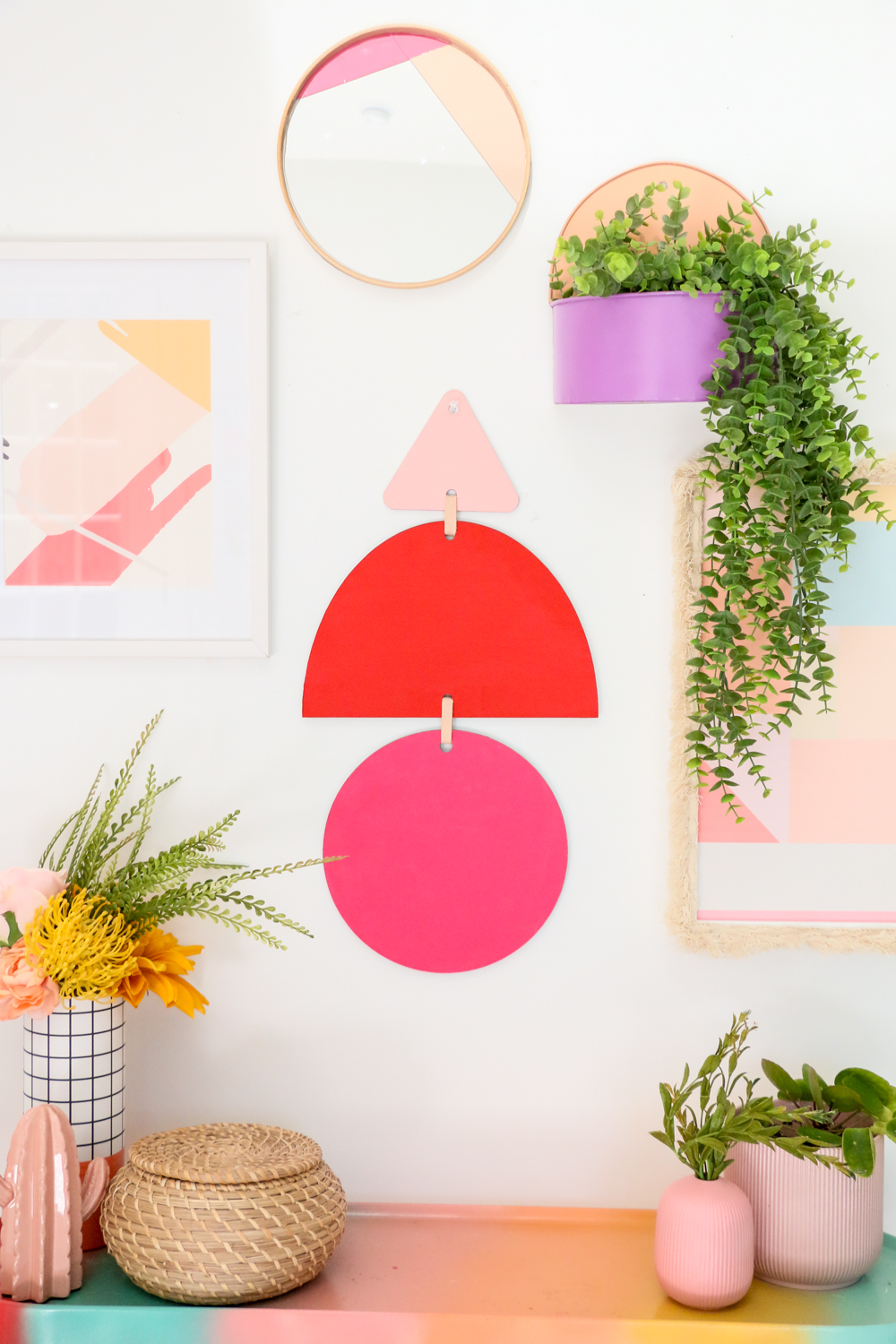 Diy Giant Geometric Wall Hanging A Kailo Chic Life