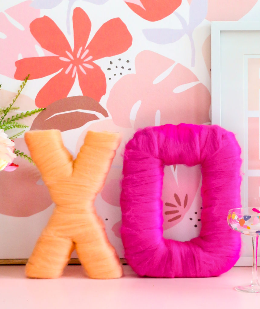 DIY Typography Wall Art with Roving