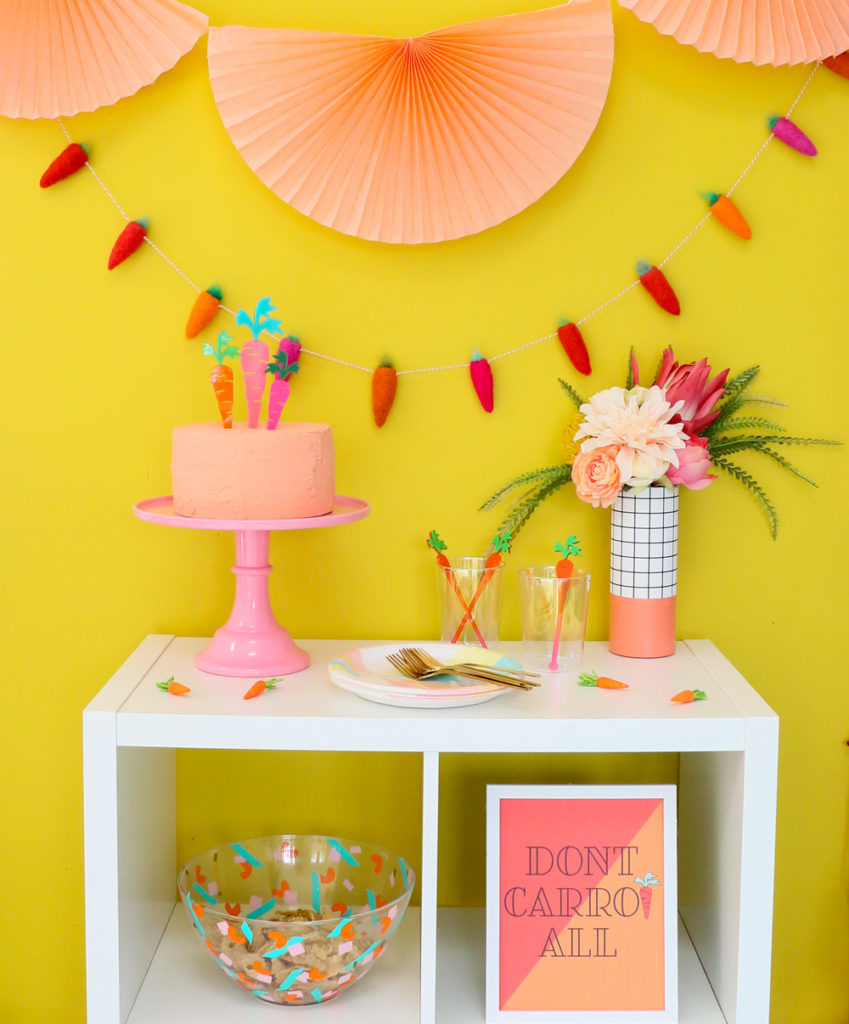 Colorful Easter Decorations and Free Printable Art