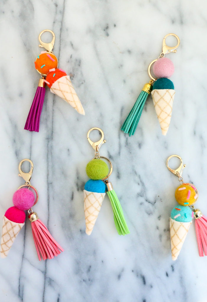 ice Cream keychain, keychain ice cream