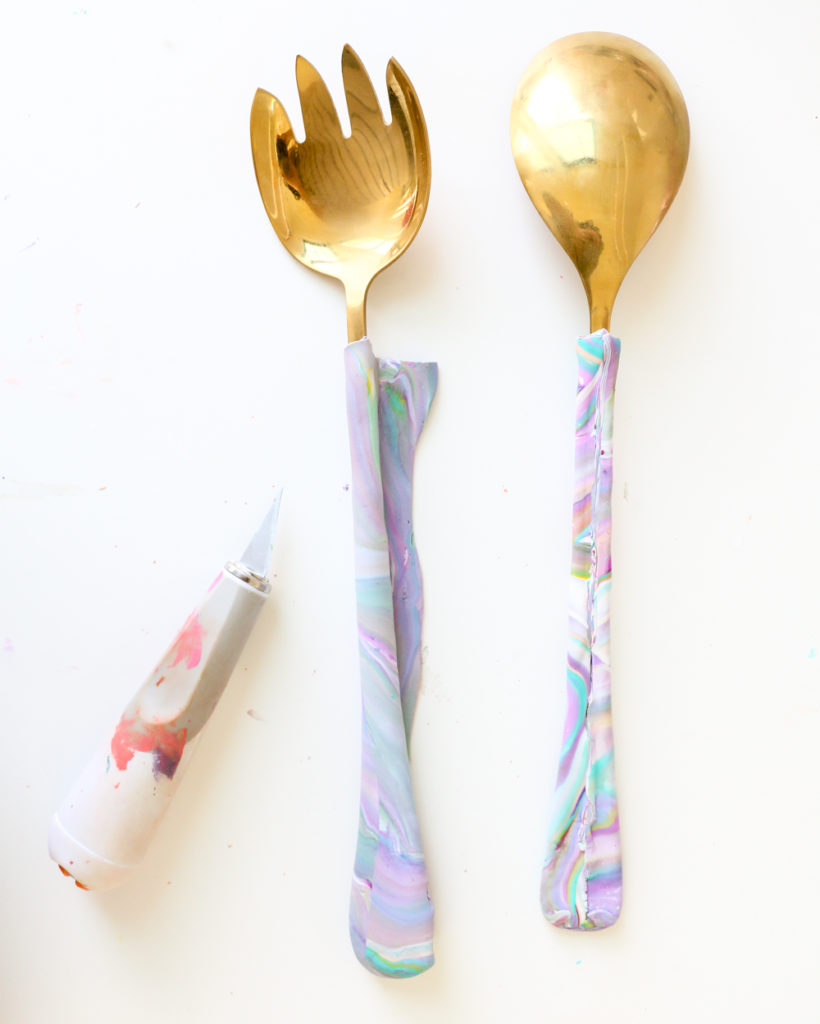 How to use Polymer Clay to Make Serveware Handles Two Ways
