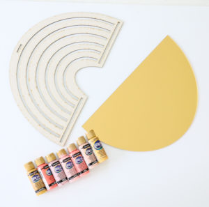 DIY Gold and Rainbow Mirror