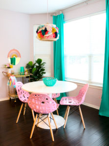 DIY Gold and Rainbow Mirror