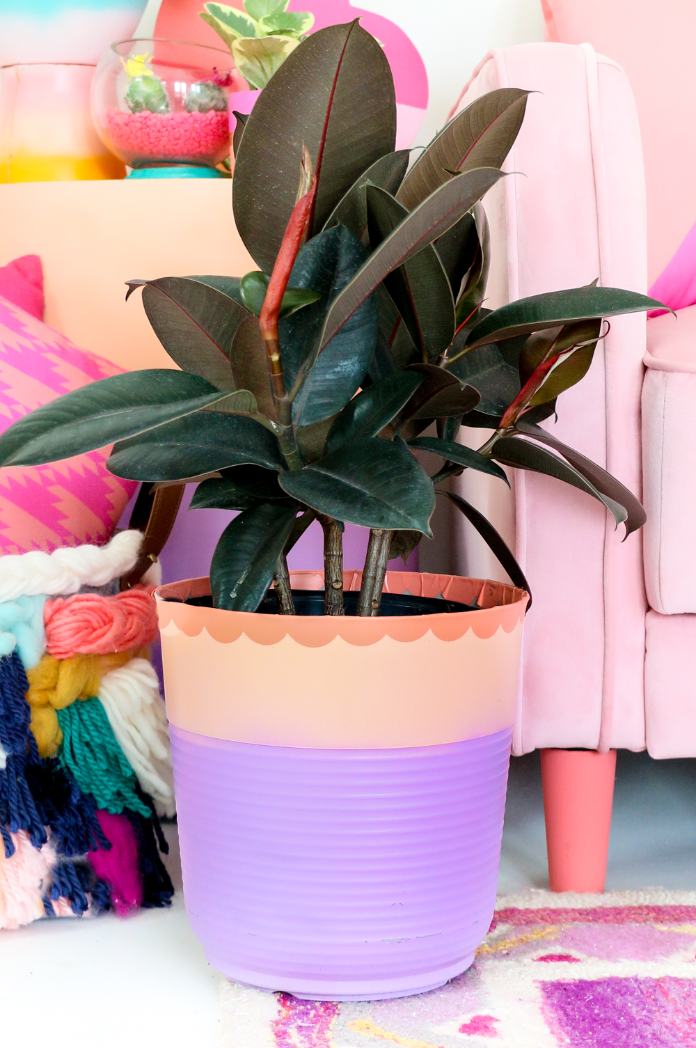 How To Makeover a Plastic Planter A Kailo Chic Life
