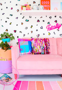 How to Make a Metallic Fringe Pillow