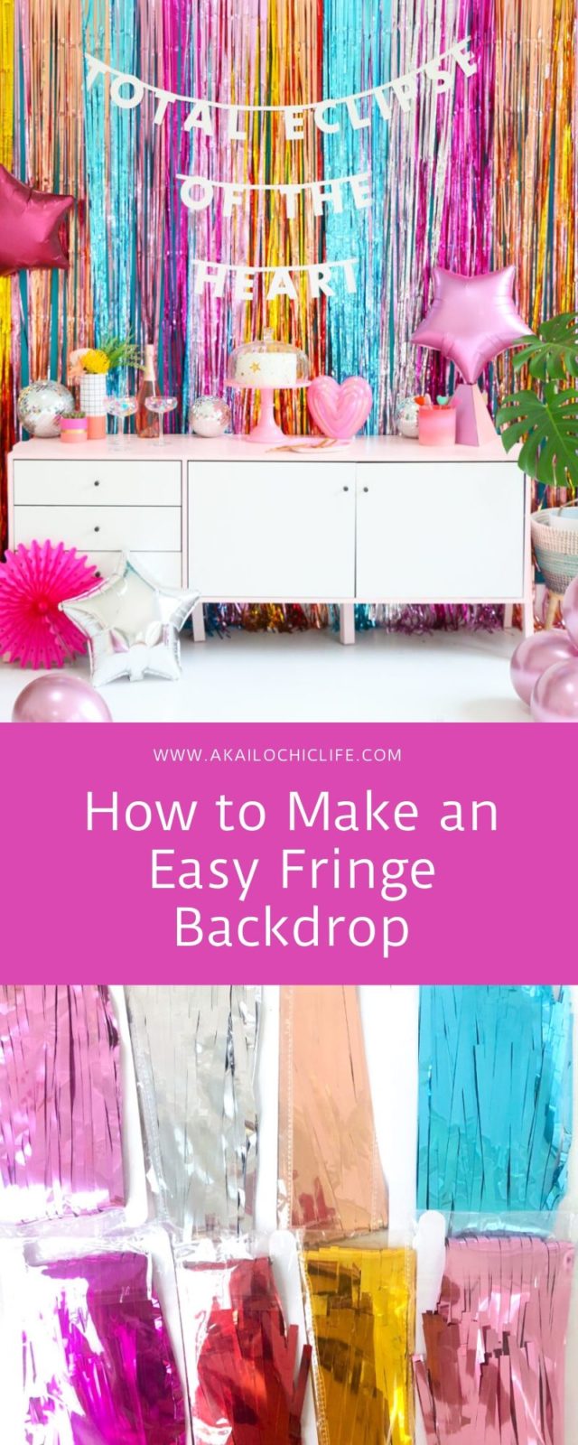 How To Make An Easy Fringe Backdrop - A Kailo Chic Life