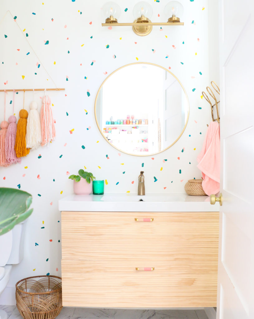 How to Paint a Terrazzo Confetti Accent Wall