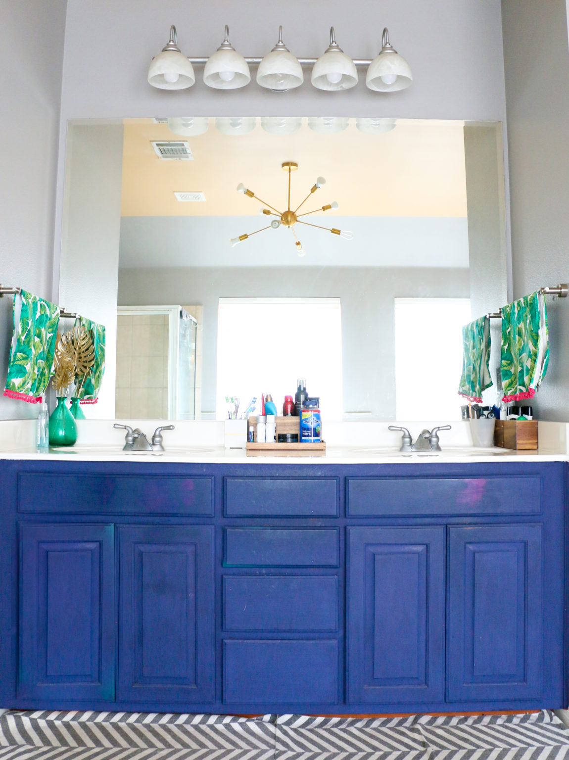 Moody Art Deco Master Bathroom Vanity - A Kailo Chic Life