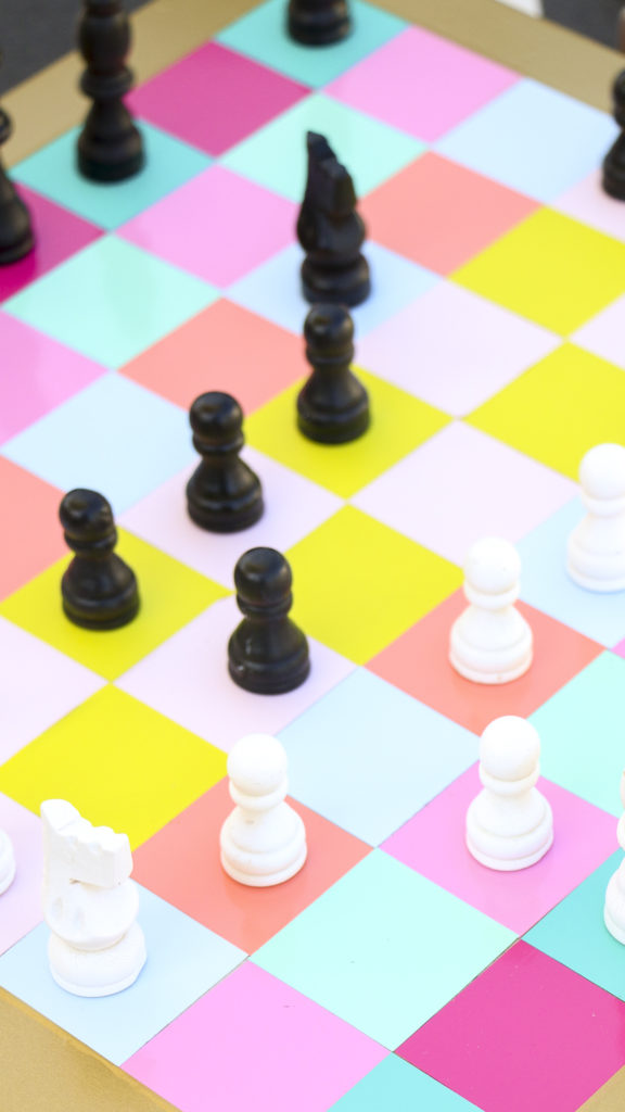 DIY Rainbow Chess Set